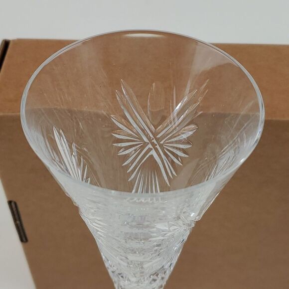 WATERFORD Crystal Times Square 2009 Joy Champagne  Flutes Set of 2 - Picture 7 of 9